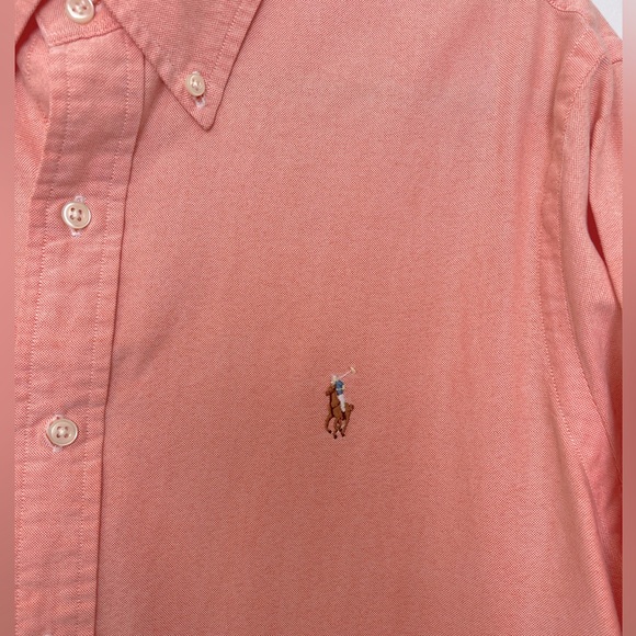 NWOT Men’s Ralph Lauren Cotton Oxford Button Up Shirt in Salmon -… - Picture 10 of 10